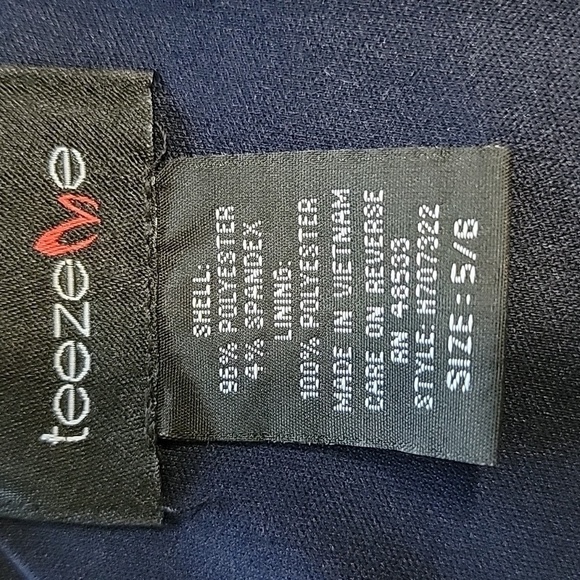 Teeze Me Size 5/6 Navy Blue & White Sleeveless Jumper, Excellent Condition - Picture 13 of 13